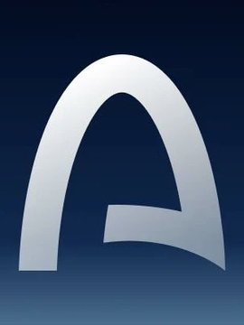A stylized white "A" logo (representing the Arc Network) displayed on a dark blue gradient background, symbolizing the ARC token mentioned in the post about the team's livestream causing the token's value to plummet.
