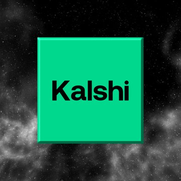 The image features the green Kalshi logo against a dark, starry background. It relates to the post by highlighting that Kalshi has listed $ADA (Cardano) perpetuals, as referenced in the daily Cardano news update.
