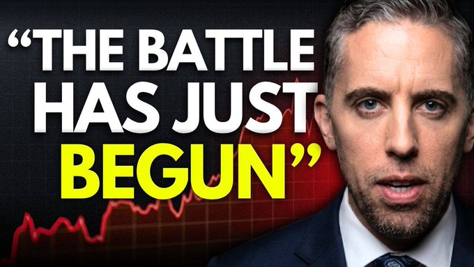 The image features a close-up of an older man, possibly a business mogul or political figure, wearing a suit jacket and tie, with his face prominently displayed against a graphic background. The word "The" appears at the top left corner, followed by the phrase "THE Battle has just begun".