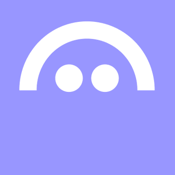 A minimalist white icon on a lavender background depicts a stylized face or character with an arched top and two circular eyes. The image bears no visible text, numbers, or tickers, serving as a simple graphic rather than conveying specific data about Aave's V4 deposit growth shown in the post.