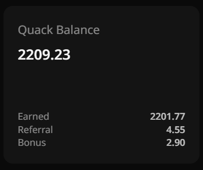 The image shows a post that celebrates someone's achievement of reaching a milestone, such as the completion of a Quack Balance account or some other accomplishment. The post highlights the progress made by the person towards their goal and encourages others to join them on this journey.