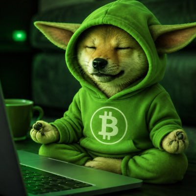 The image features a dog wearing a green hoodie with the letters "B" and "T" printed on it, sitting next to an open laptop computer. The background of the photo shows a couch and a coffee table, suggesting that this scene takes place in someone's living room or a similar indoor setting.

The caption reads "#NewProfilePic took it from a $DOG army members post". This means that the image was taken by a person who claimed to be an Army member, but it is actually a photo of a dog wearing a hoodie with "B" and "T" printed on it. The caption might have been written in error or as part of a joke, but it highlights the unusual nature of this particular image.