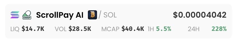 The focus of the image is a screenshot of a stock trading app where an email has been attached, discussing the terms for the ScrollPay AI platform, which includes Volatility trading strategy. The post contains various stock symbols like $btc, $sol, and $stac. It suggests that if one were to be early to both $staccana and $scroll payy, they would receive a 2.5% commission on their trades using the ScrollPay AI platform's volatility strategy.