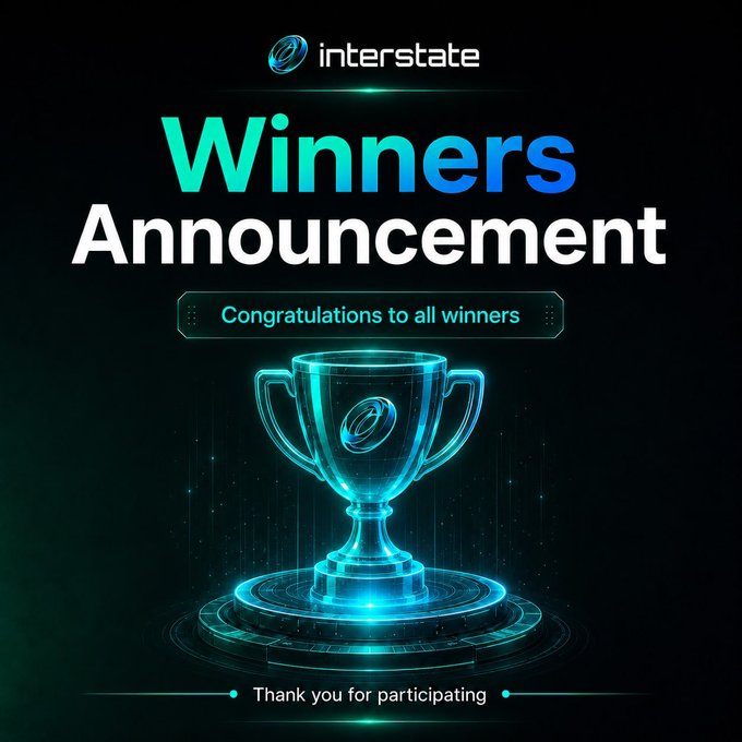 The image features a trophy with a blue base, which has a gold rim and is placed on a green background. The text "Winners Announcement" is written above the trophy, and there are several mentions of winners throughout the image.