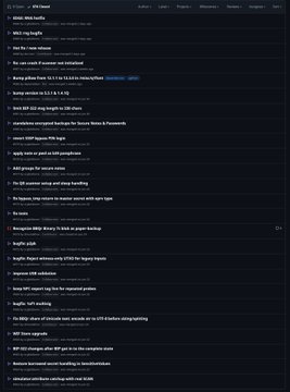 The image displays a dark-themed GitHub pull request page from the "btcd/btcd" repository by "Roasbeef," titled "**build: Merge bitcoin/ln: release notes**," highlighting a list of bullet-pointed update items such as "Misc bug fixes," version bumps to "0.12.0-beta," removal of "strongree.go," and tags like "wallet/db," "lnd/contractcourt," and "Modulate attributes caching." The accompanying post's critique about "Commit directly to master one developer No reviews" is directly evidenced by this PR's interface, which shows a single-author contribution being merged without review, supporting the claim that arguments attacking Luke Dashjr's (Bitcoin Knots) development practices were hypocritical, as similar lone-developer, no-review merges occur in other Bitcoin projects like btcd.