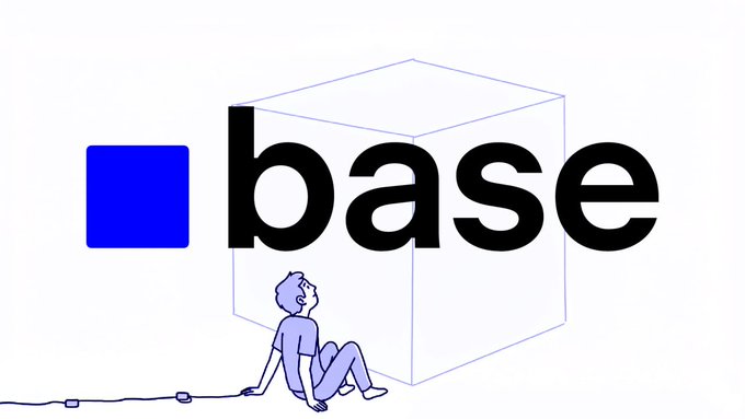 The image features a man sitting next to a large blue cube, with his back facing the camera. There are no other people or objects visible in the image. The caption reads "NEXT WEEK WILL BE HUGE ON BASE TURN NOTIFICATIONS ON", which suggests that there might be an upcoming event related to Base or a new update for the game.