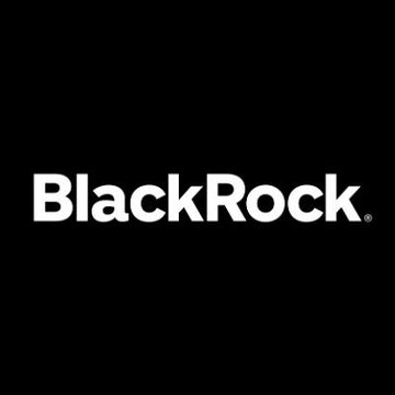 The BlackRock company logo is displayed in white text on a black background, visually anchoring the post's news that the asset manager is highlighting AI agents' potential need for blockchain-based payment infrastructure as a driver of digital asset demand.