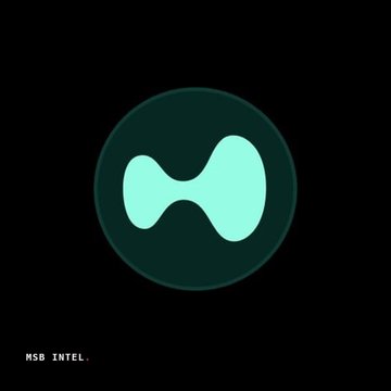 A dark circular logo featuring a stylized green "H" symbol on a black background, with the text "MSB INTEL" in the bottom left corner, representing the media source covering the news. The image accompanies a report from MSB Intel announcing that Hyperliquid has risen to #7 in chain total value locked ranking.