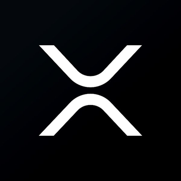 The image features the stylized white "X" logo of XRP (Ripple's cryptocurrency) on a black background. It relates to the post as a visual representation of the XRP token being hyped as an imminent major breakout.