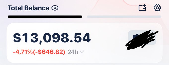The image shows a screenshot of a post that features the total balance amount at $13,899.54. The title of the post is "My full meme portfolio on @monad is worth over $13k today If it reaches $100k, I’ll give away $10k to 10 lucky followers." A person has left a comment below the post, saying that they would like to win $10,000.
