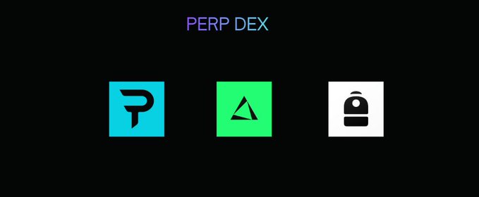 The image shows a logo for three different projects, each with their own color scheme. The first project has a blue square, the second one has a green triangle, and the third one has a white square. These logos are displayed on a banner against a black background. The caption of the post reads "3 PERP DEX projects that I believe have scammed users: Paradex EdgeX Backpack Which project will be next?". This suggests that there might be some confusion or disagreement among people about which project is better, and they are discussing it in the comments section below the image.
