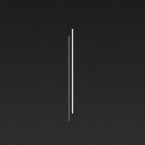 A vertical white line on a dark, grainy background, possibly a progress or loading bar.
