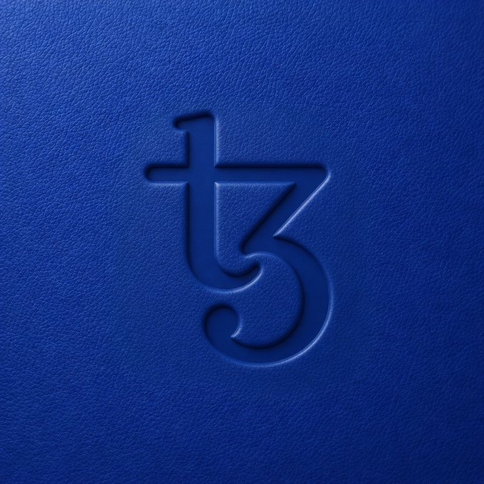 irtf-3z logo on a blue leather cover, featuring a cursive font and a small triangle shape.
