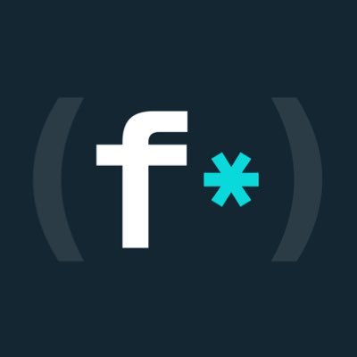A dark logo featuring a white letter 'f' and a teal asterisk symbol enclosed in parentheses.