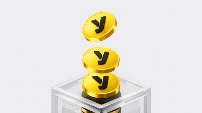 urn of gold coins with "y" and "i" symbols, set against a white background.