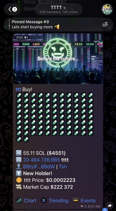 !"I Love Bitcoin" was sent by @ RyoshiResearch with #tttttk being used as a message from the picture. The image features a crowd of people, possibly at an event or gathering, surrounded by a lively atmosphere.