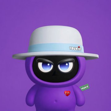 A purple mascot wearing a "YOUWE" hat appears alongside the "YOUWE" branded post, promoting NadPollOfficial's new prediction market polls on the Monad testnet ahead of its upcoming phase.