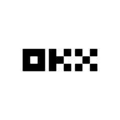 A minimalist black and white pixel art graphic displays the letters 'OK' followed by a checkerboard pattern of squares.