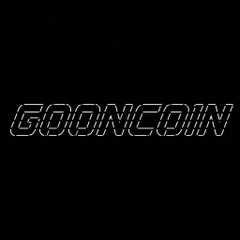A black background featuring the word 'GOONCOIN' written in a stylized, white outlined font.