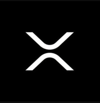 The XRP logo, a white stylized 'X' on a black background.