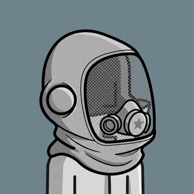 The image features a cartoon character wearing a gas mask, which appears to be a Buzzman from the movie "Buzz" series. The character's face is shown against a blue background, making them easily recognizable as the main subject of the image. The caption provided in the image suggests that this character might be an important figure or a key player in the story being depicted.