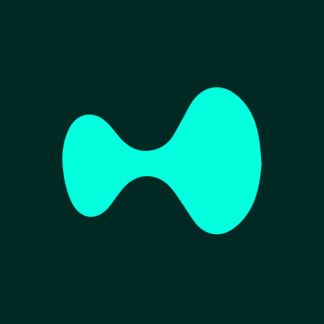 The image shows the Hyperliquid logo, a bright turquoise abstract shape on a dark green background. This visually represents Hyperliquid, the platform experiencing a surge in open interest to $16.6 billion AUD, as mentioned in the accompanying post.