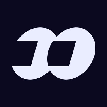 The image displays a stylized logo of two overlapping "D" letters in light blue/lavender against a dark navy background, likely representing a brand or cryptocurrency. While the post discusses the rivalry between Pumpfun and Fomo in the memecoin trading market, the image itself does not appear to depict either platform directly, suggesting it may serve as a general tech or crypto-related graphic accompanying the article.