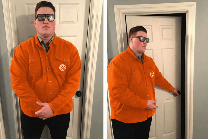 The image shows two men wearing orange shirts, one standing inside a white door with his hands on his hips while the other man stands outside of the same door holding a remote control. The scene suggests that they are either trying to enter or exit a building through the door, possibly related to their work as security personnel or technicians.

The post about "How it feels to own a Subnet Slot" is likely meant to convey the idea that managing and maintaining subnets can be challenging due to various factors such as compatibility issues, network topologies, and potential downtime. The image serves as a reminder of these challenges for those who work with networking equipment or deal with subnet management on a regular basis.