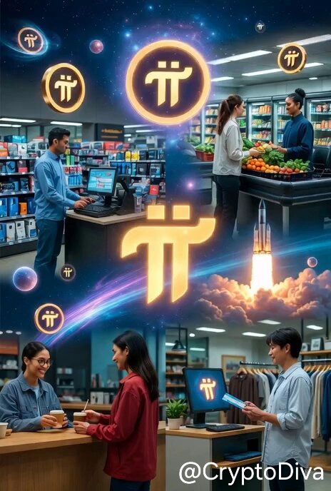 The image features a collage of various scenes, including people standing at a store counter with items for sale, such as books and vegetables like broccoli. The collage also includes images of Bitcoin ETFs and Ethereum, suggesting that the focus is on cryptocurrency markets rather than traditional retail settings. The post's title "The Next Crypto Shift Isn't What You Think... Everyone is watching Bitcoin ETFs. Everyone is debating Ethereum scaling. But almost no one is paying attention to what actually drives the next wave: Real utility inside closed ecosystems." This implies a discussion about the future of cryptocurrency markets and how they will impact traditional retail businesses, as well as an exploration of the underlying technology driving these changes.