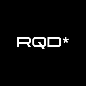 The image features the RQD* logo in white against a black background, representing the firm mentioned in the post that recently secured $74M in funding led by Bain Capital to develop digital asset and tokenization infrastructure for institutional clients.
