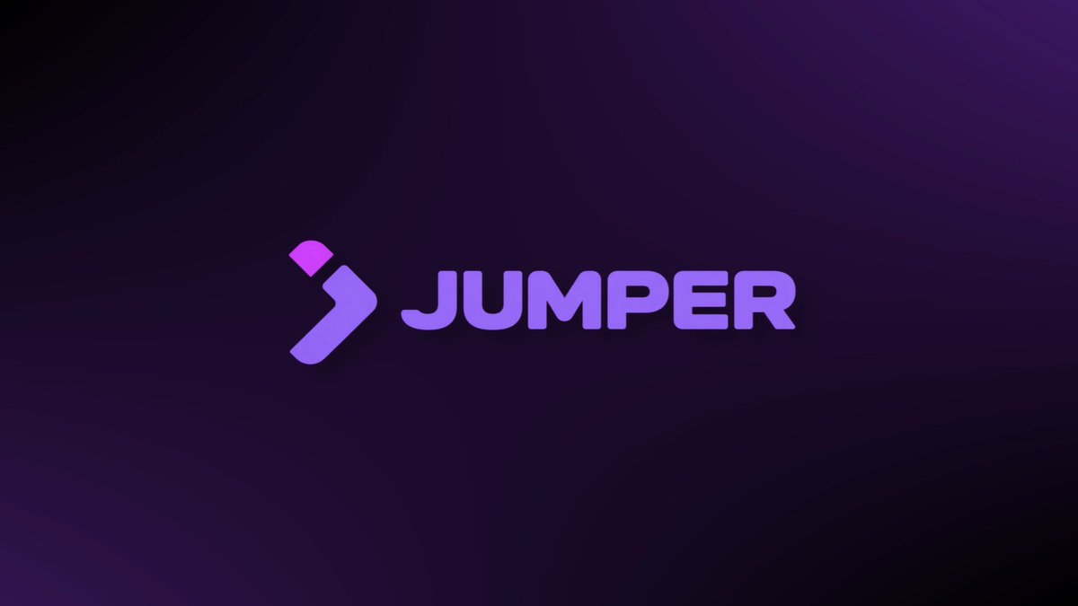 A logo graphic for 'JUMPER' displayed in purple/violet text with an arrow-like icon, set against a dark purple gradient background.