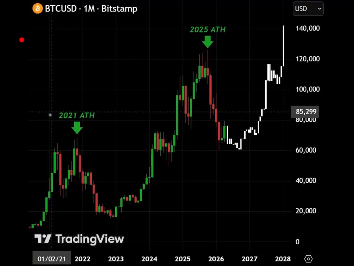 The image shows a graph with various lines depicting different price changes over time, including cryptocurrency prices like Bitcoin and Litecoin. The title of the graph suggests that it may show some trends or patterns, such as when Biggest Bull Run starts and when it ends. However, there are no specific details about the largest bull run or any other important events captured in the image. As for the post, it is titled "BOTTOM IS IN DO NOT GET SHAKEN OUT BIGGEST BULL RUN ever STARTS NOW LOCK IN OR REGRET IT LATER". This suggests that the post might be related to discussing Bitcoin and crypto trends, including a description of when certain events occur in relation to price changes.
