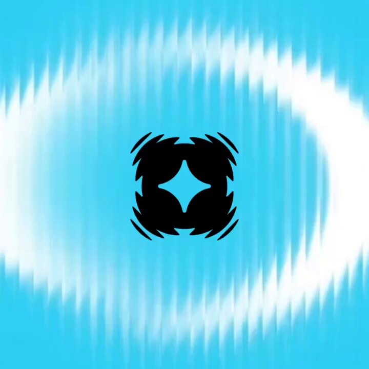 The image features a blue background with a white swirl pattern, which appears to be a part of a larger design or logo. In the center of this design, there's a black star symbol that stands out against the blue backdrop. The caption below the image reads "GM Cronos changed its logo recently For some, it'S just a new symbol. For me, it'S the sign of a new era. New app New tokenomics New ambitions But also the return of a community Not a restart". This text is located directly under the star symbol and is positioned at the bottom right corner of the image.
