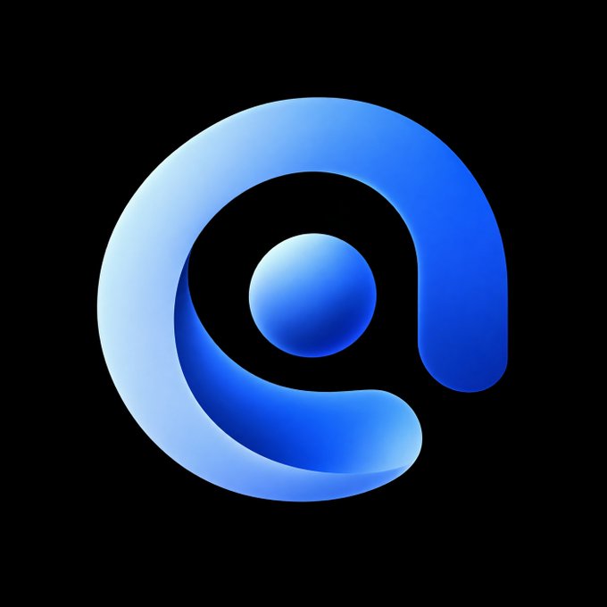 A 3D-style logo featuring a blue gradient letter 'e' forming a partial circle around a smaller blue sphere on a black background.