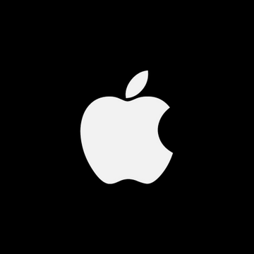 The image shows the Apple logo on a black background. It relates to the post about a federal lawsuit filed against Apple after investors lost $1.8 million in Bitcoin through a fake Sparrow Wallet app, highlighting Apple's potential responsibility for the fraudulent app appearing on its platform.