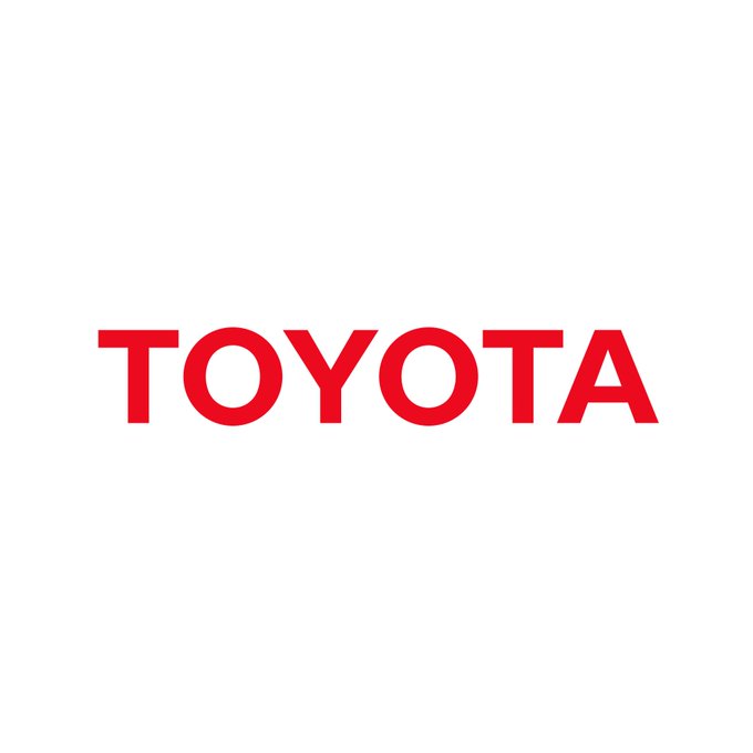 The image shows the Toyota logo in bold red text on a white background. The logo accompanies news about Toyota Finance launching a 1 billion yen tokenized bond offering to retail investors via the Toyota Wallet app.