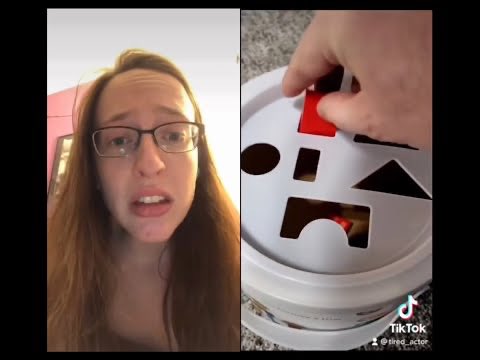 A woman with glasses speaks to the camera in a split-screen video, while the right side shows a hand pointing at a silver device with cutouts, displaying the TikTok handle "@thed_actor" and the caption suggesting rotating back into ZEC crypto again after its pump.