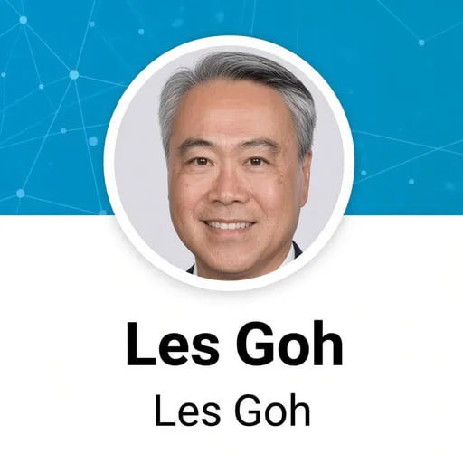 A profile picture of a smiling older man with the text 'Les Goh' displayed below.