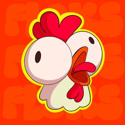 A cartoon chicken character with a red comb and wattle appears against an orange background featuring the repeated word "FATS." The image serves as the mascot/logo for $FATS, the token announced in the post to be launching on the Robinhood chain with a limited 4,900 supply.