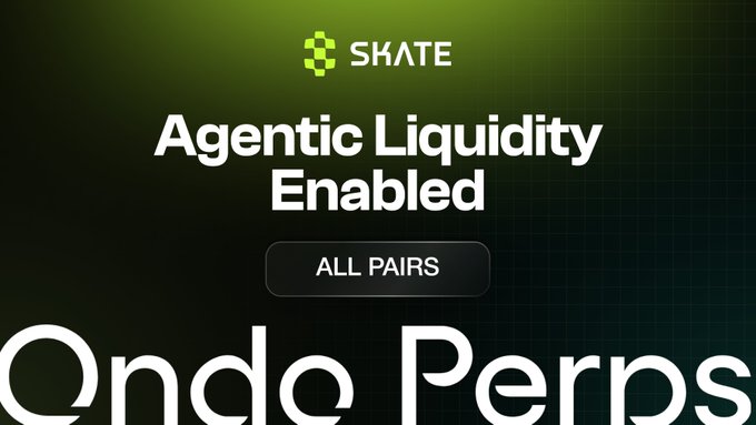 The image features a banner with white text that reads "All Pairs" and "Agentic Liquidity Enabled". The background of the image is black, which contrasts with the white text. The text is positioned at the top left corner of the image. The main focus of the image is on the words "Agentic Liquidity", indicating that the post is related to Agentic Liquidity.