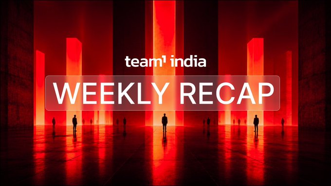 The image shows a group of people standing next to each other with their backs facing the camera. The text "Weekly Recap" is written above them, indicating that this is an article or post about something happening over the past week. The caption below the image reads "This is your Avalanche Ecosystem Recap Another week of strong momentum across payments, RWAs, infrastructure, ecosystem growth, and builder engagement".