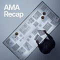 A thumbnail labeled 'AMA Recap' showing a hand writing on paper with notes and a pen on a light background.