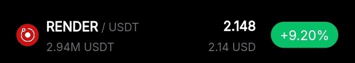 ids/render/usdt is displayed on a black background, with the value 2.14 USDT and the currency symbol.