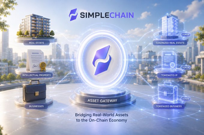 !"Simplechain" is a company that provides an innovative way of connecting real-world assets to blockchain infrastructure using smart contracts. The company is focused on bridging real-world assets with blockchain technology, making ownership more accessible, transparent, and ready for the digital future by creating a new era in the asset management space.