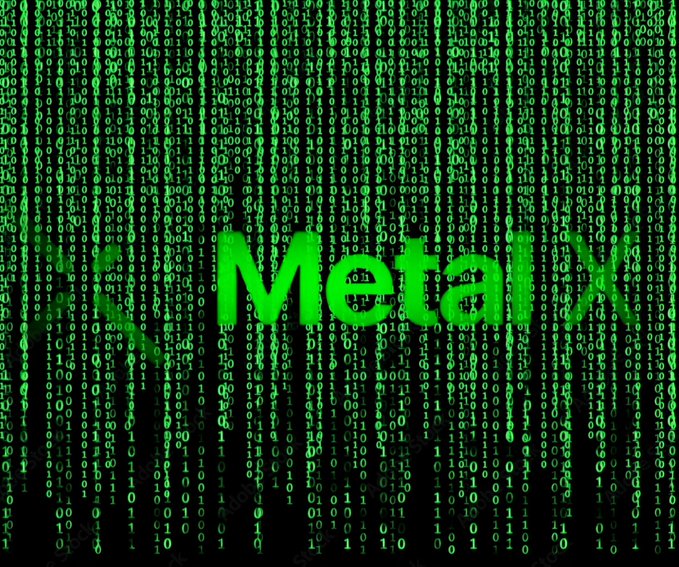 The image features a large, green grid of small squares with numbers written in various codes or symbols. The text "Metal X" is prominently displayed at the top center of the image. Below this, there are several lines of code that appear to be related to the concept of "metal x". The image also includes a caption below it, which reads: "Focus on what is in the image and how it relates to the post."