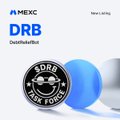 A product image for a Dimethylbutyl (DRB) DistillateBase from AMECC, featuring a black jar with a label showing a mountain logo.