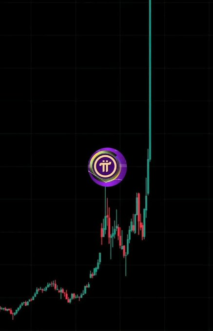 A Pi Network (π) cryptocurrency chart showing a sharp upward price rally breaking above recent resistance levels, with the Pi logo highlighted over a key breakout point, visually reinforcing the post's claim about an underappreciated Pi ecosystem update that could drive significant adoption.