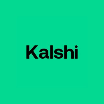 The image shows the "Kalshi" logo in black text on a bright green background. This relates to the post about Kalshi, the prediction market platform, requesting CFTC approval to offer margin trading to its users.