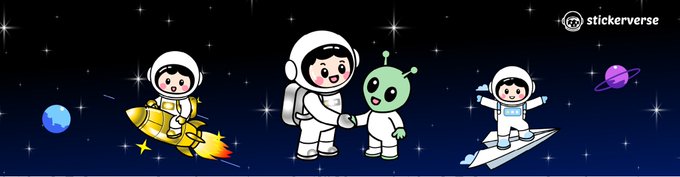 The image features a cartoon depiction of four children dressed as astronauts, with one child holding a rocket ship while another holds an alien. The background shows a blue sky filled with stars, creating a space-themed atmosphere. Below the scene, there is text that reads "1/7 Genesis VeVenaut Activation Guide". This suggests that the image might be related to the Genesis VeVenaut activation guide or a promotional post for the game.