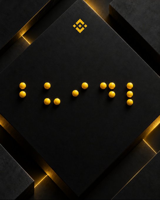 A Binance logo with five yellow eggs symbolizing the WIF token.